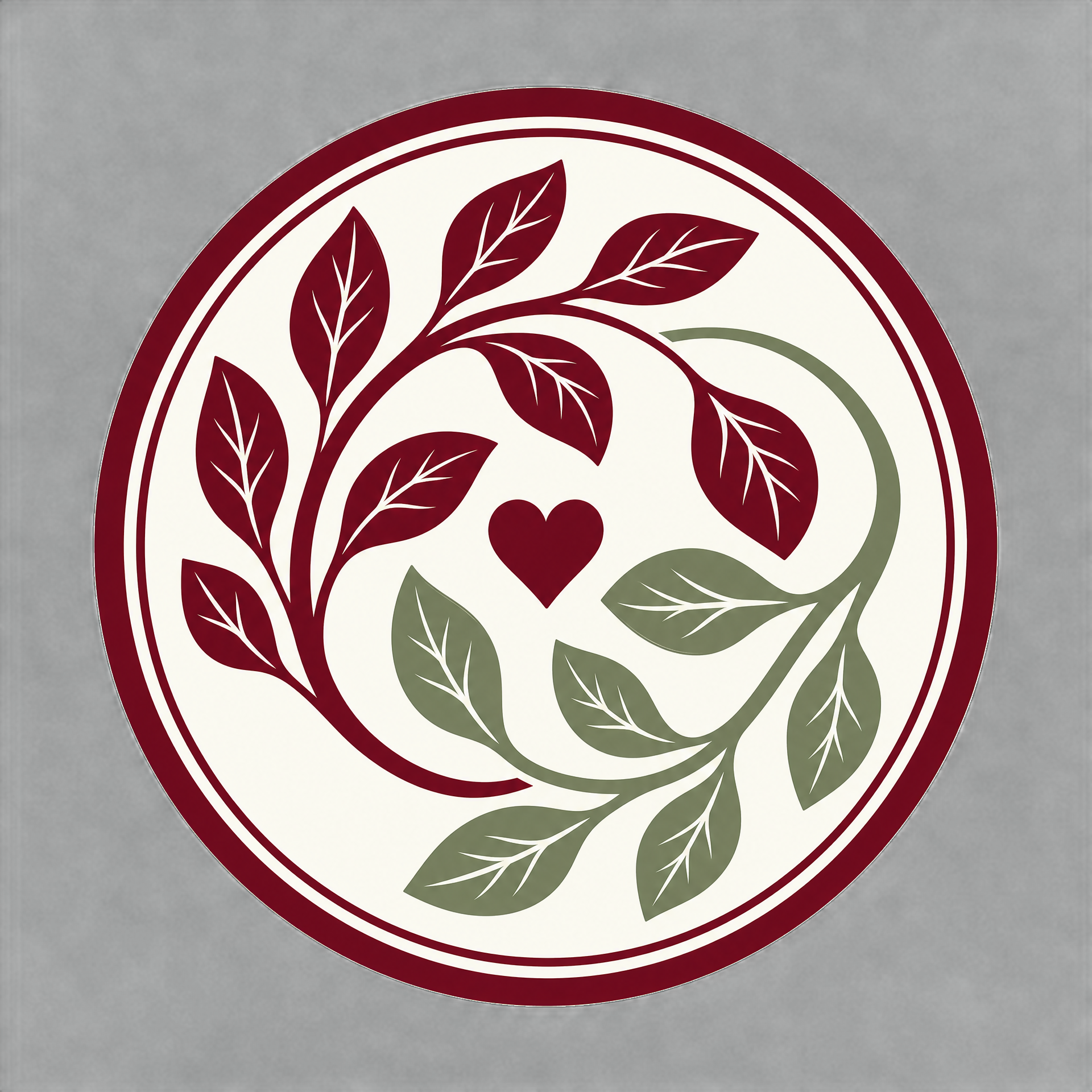 Botanical anniversary seal